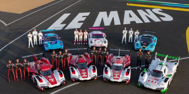 équipe de pilote sur le circuit des 24h du mans