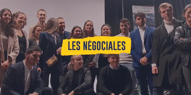 Vignette du concours des Négociales avec une photo d'étudiants ayant passé le concours