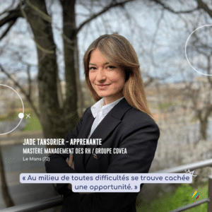 Jade Tansorien, étudiante en mastère au mans, pose lors d'un shooting dans la forêt