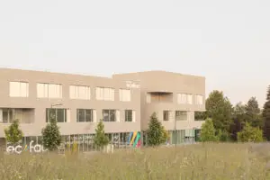 Campus Ecofac de Rennes vu de l'extérieur.