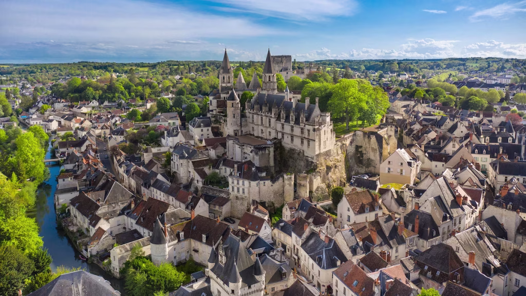 Photo aérienne de la ville du mans
