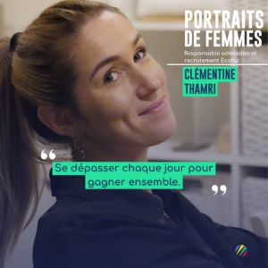 Clémentine, collaboratrice pose pour le portrait de femme ECOFAC