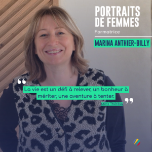 Marina, formatrice pose pour le portrait de femmes ECOFAC