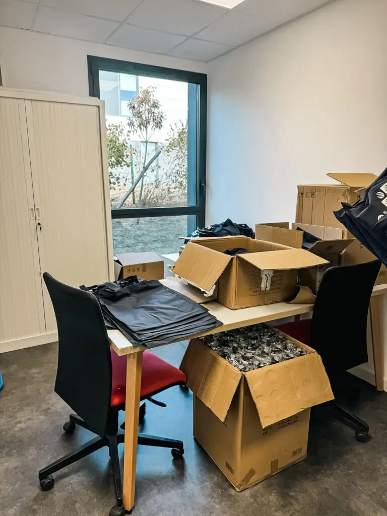 Préparation des goodies de rentrée